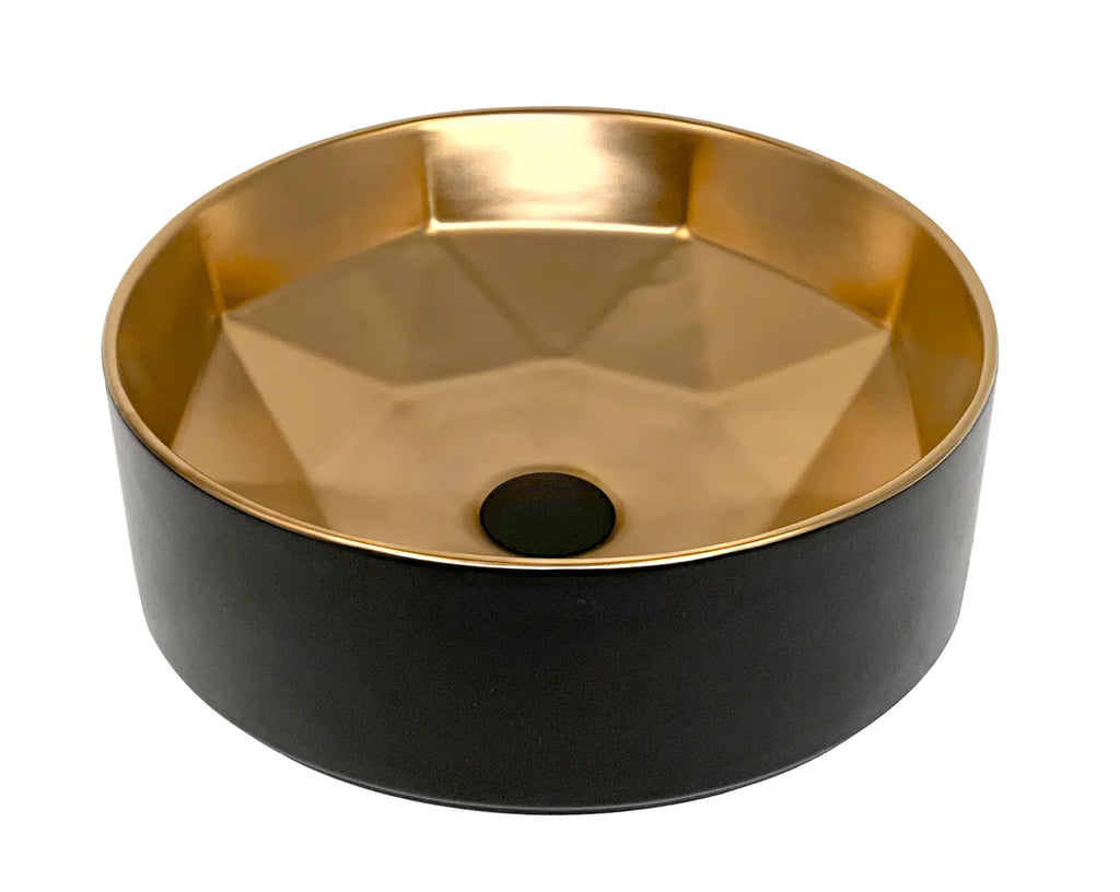 STAR BASIN ROUND MATT GOLD 400X400X140