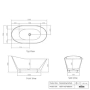 ATTICA LONDON BATH 1500 GLOSS WHITE FIL Kitchen Bathroom
