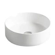RADIUS ROUND BASIN 355X355 MATT WHITE WITH STRAIGHT EDGE FIL Kitchen Bathroom