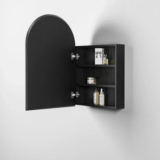 ARCHIE SHAVING CABINET 900X600X120 BLACK OAK FIL Kitchen Bathroom