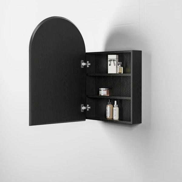 ARCHIE SHAVING CABINET 900X600X120 BLACK OAK