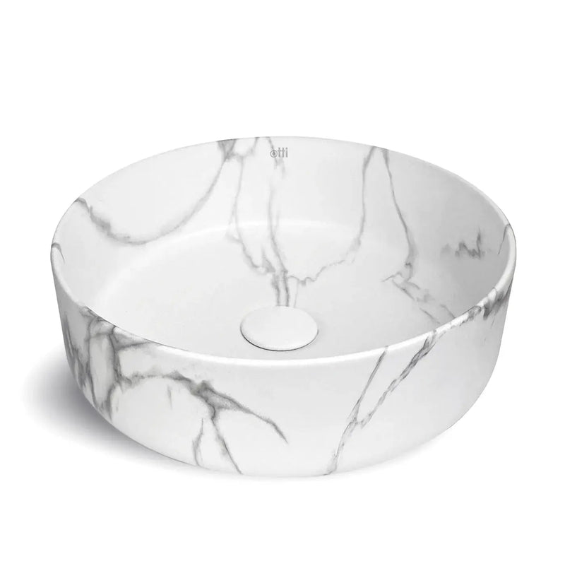Radius Round Above Counter Basin Carrara 360x360x115mm - FIL Kitchen Bathroom