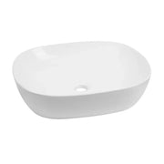 BASIN OVAL 465X375X120 GLOSS WHITE FIL Kitchen Bathroom