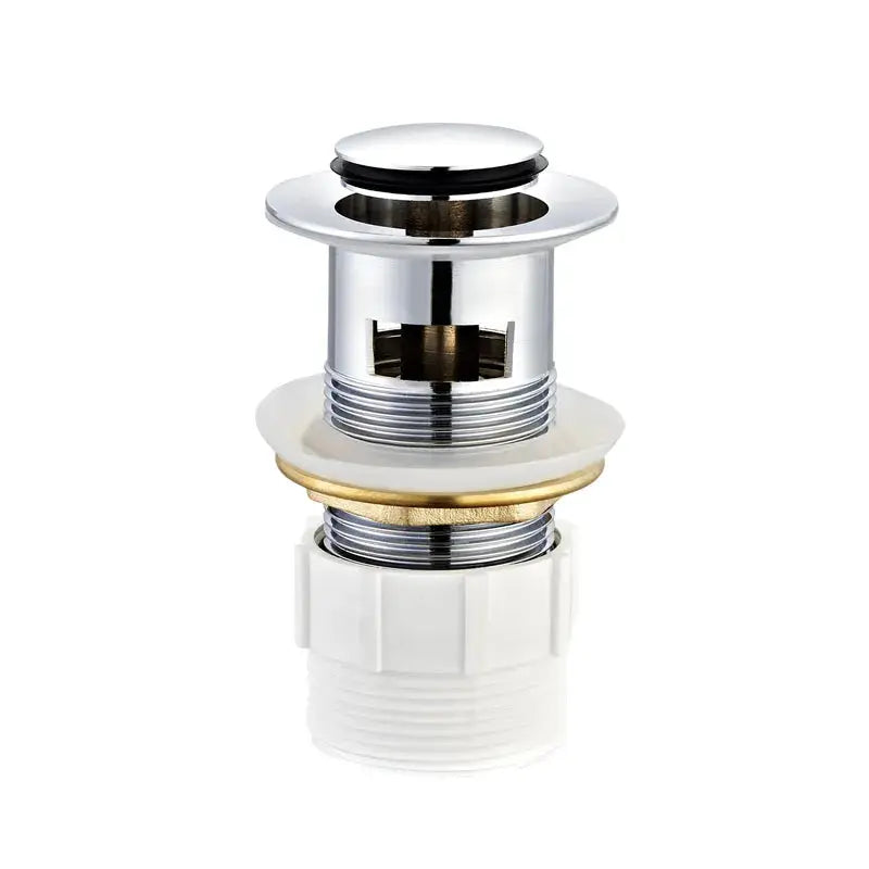 POP UP WASTE OF 32MM WITH OVERFLOW CHROME/BLACK FIL Kitchen Bathroom