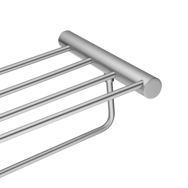 Brushed Nickel Shower Shelf/  Towel rack FIL Kitchen Bathroom