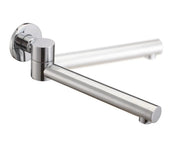 LUCID PIN Round Bathtub/Basin Swivel Wall Spout Chrome/Black FIL Kitchen Bathroom