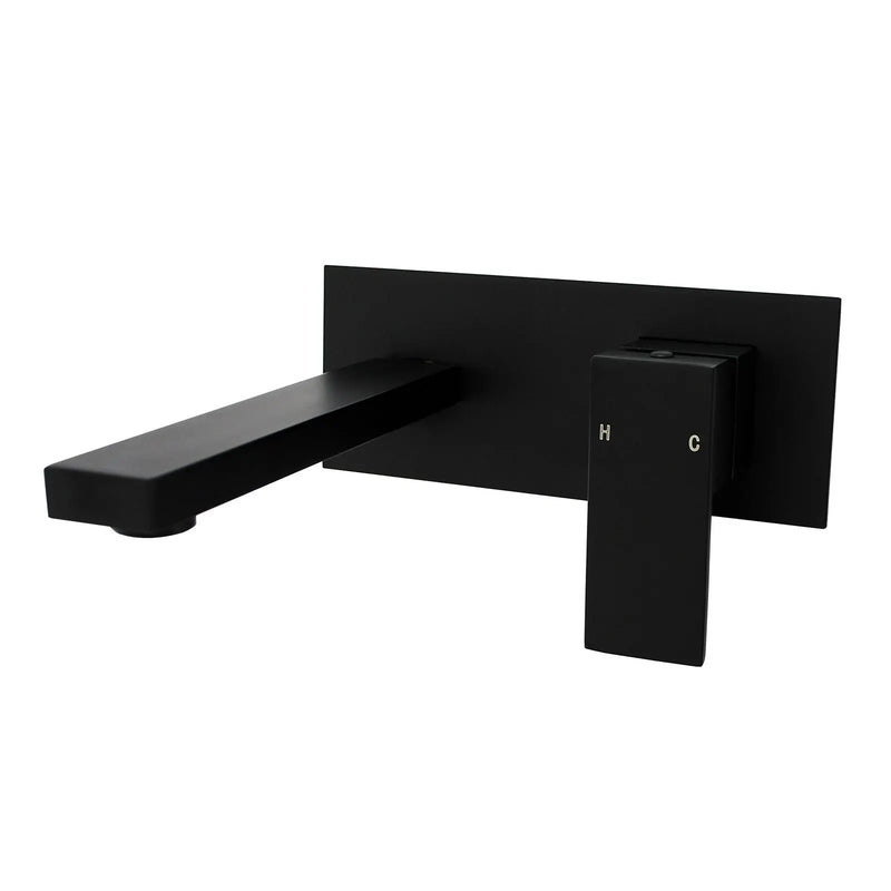 BLAZE Chrome/Black Bathtub/Basin Wall Mixer With Spout(color up)(with extension) FIL Kitchen Bathroom