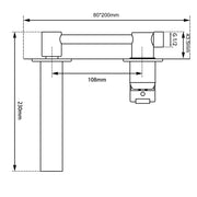 BLAZE Chrome Bathtub/Basin Wall Mixer With Spout FIL Kitchen Bathroom