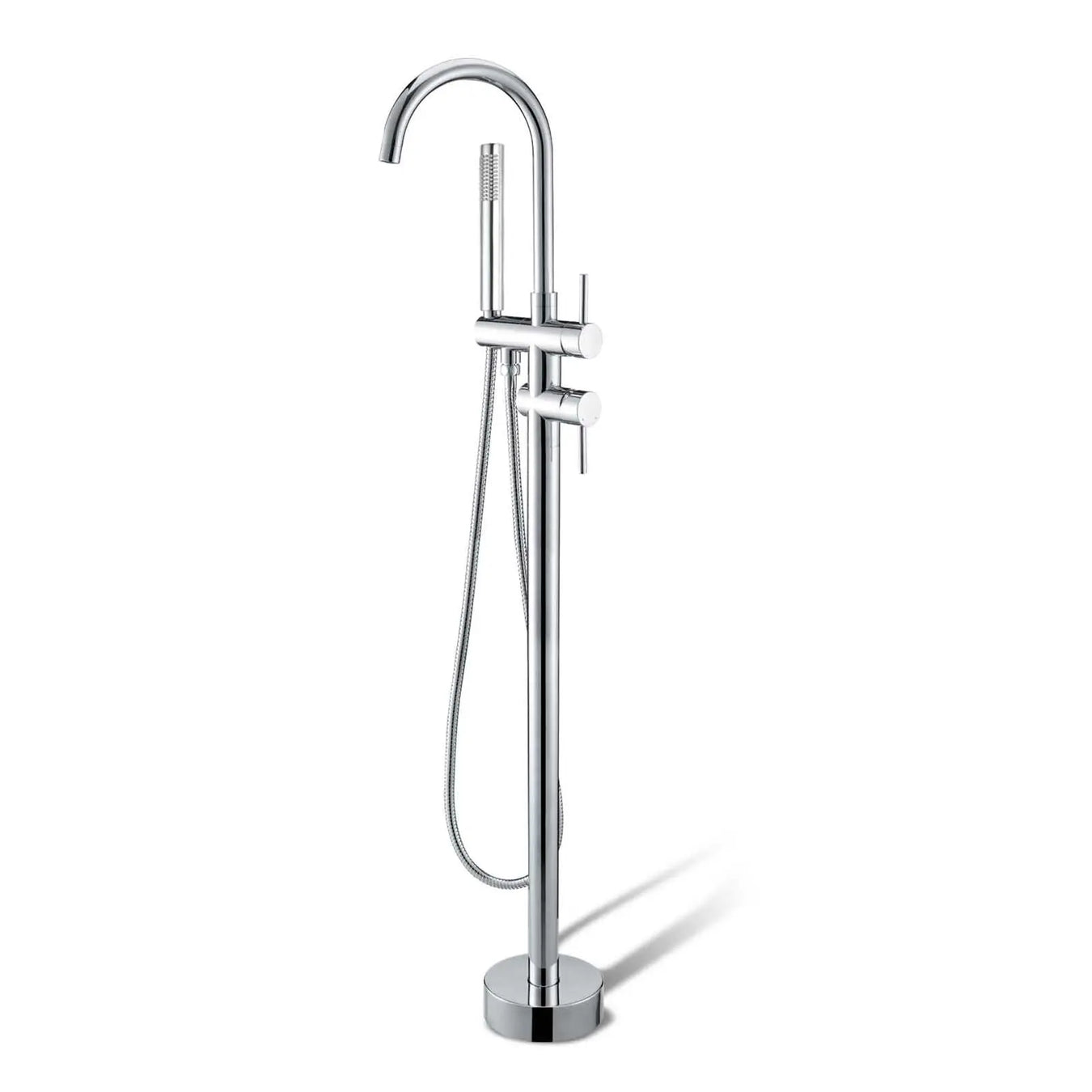 Round Freestanding Bath Mixer With Handheld Shower Chrome/Colours FIL Kitchen Bathroom