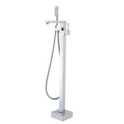 Square Freestanding Bath Mixer With Handheld Shower Chrome and Colours FIL Kitchen Bathroom