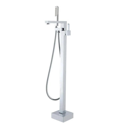 Square Freestanding Bath Mixer With Handheld Shower Chrome and Colours FIL Kitchen Bathroom