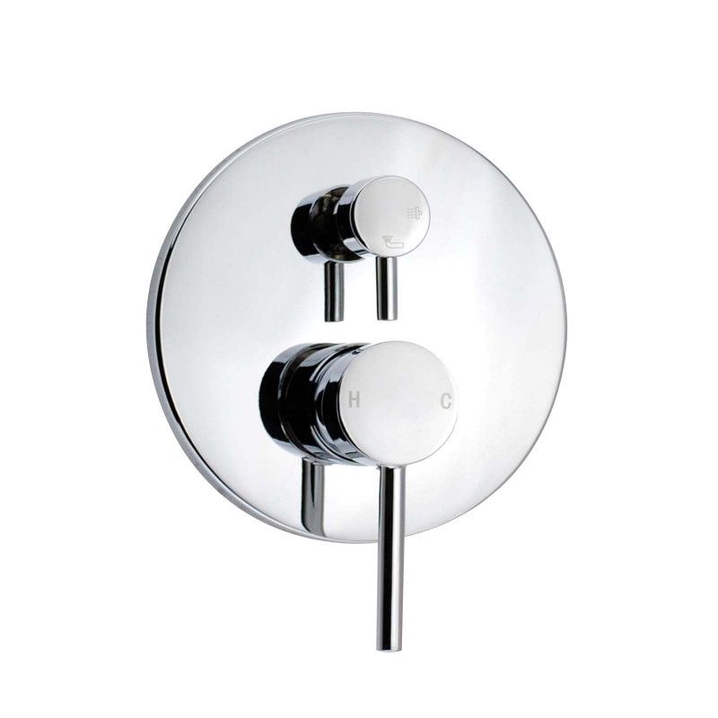 LUCID PIN Round Shower/Bath Mixer Diverter(color up) Chrome and Colours