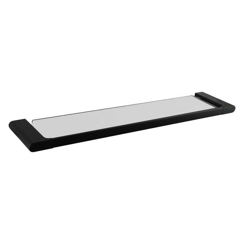 AU Chrome/Black Glass Shelf FIL Kitchen Bathroom