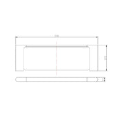 AU Chrome/Black Glass Shelf FIL Kitchen Bathroom