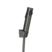 Round ABS Toilet Bidet Spray Kit with Stainless Steel Hose Chrome and Colours FIL Kitchen Bathroom