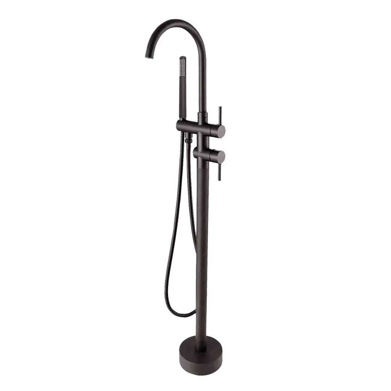 Round Freestanding Bath Mixer With Handheld Shower Chrome/Colours FIL Kitchen Bathroom