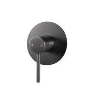 LUCID PIN Round Shower/Bath Wall Mixer Chrome and Colours Aquaperla