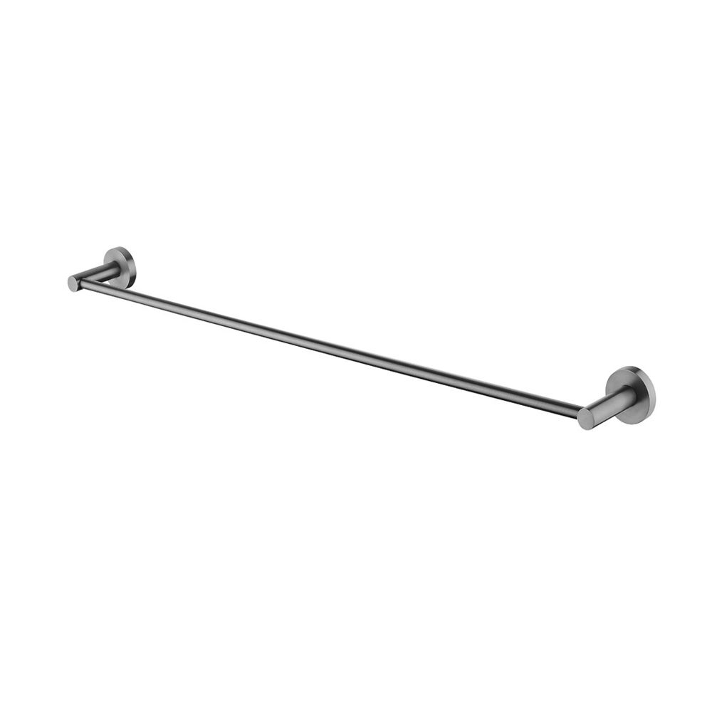 LUCID PIN Round Single Towel Rack Rail 800mm Chrome and Colours