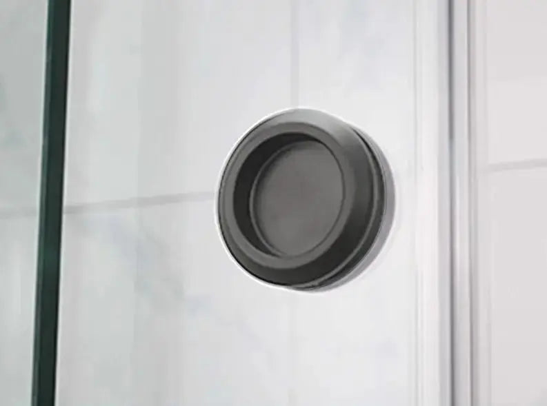 FRAMELESS SLIDING DOOR WALL TO WALL GUNMETAL FIL Kitchen Bathroom