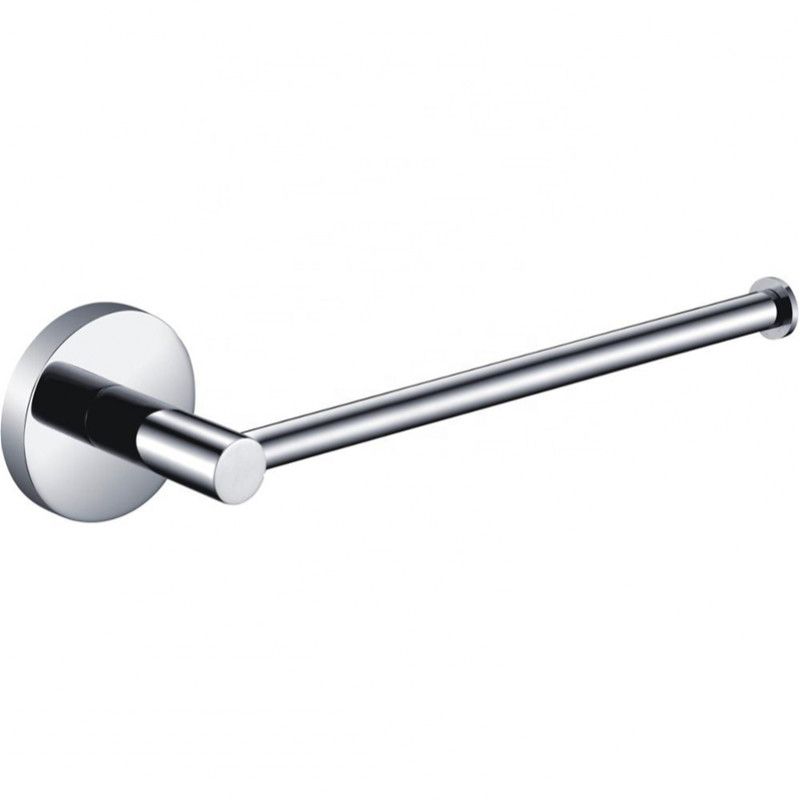 LUCID PIN Chrome/Black Round Towel Hook Ring