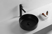 Above Counter Basin Ceramic Diamond Basin Matte Black 360x 360x 120mm - FIL Kitchen Bathroom