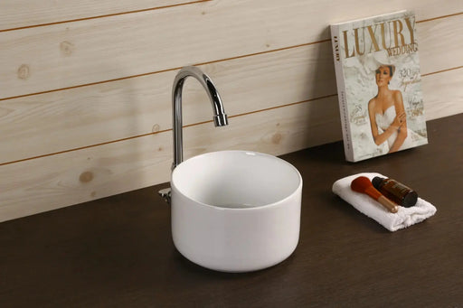 Above Counter Ceramic Basin Gloss White 220x 220x 130mm - FIL Kitchen Bathroom