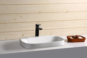 Semi Inset Ceramic Basin Gloss White 420x 420x 155mm/500x 420x 155mm - FIL Kitchen Bathroom