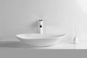 Above Counter Ceramic Basin Gloss White/Matte White 660mmx 390mmx 150mm - FIL Kitchen Bathroom
