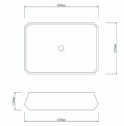 Above Counter Basin Concrete Basin Matte Grey  500x 350x 120mm - FIL Kitchen Bathroom