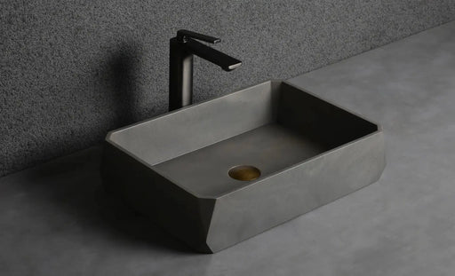 Above Counter Basin Concrete Basin Matte Grey  500x 350x 120mm - FIL Kitchen Bathroom