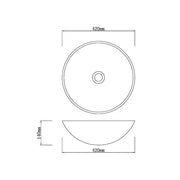 Above Counter Natural Stone Basin Antique Brown Marble 420x 420 x 140mm - FIL Kitchen Bathroom