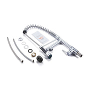 Spring Chrome Double Spout Kitchen Sink Mixer Tap FIL Kitchen Bathroom