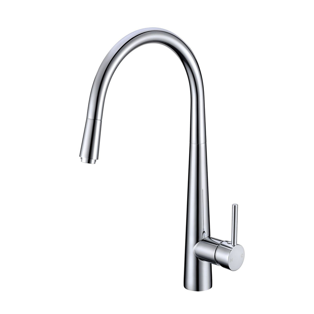 Round Pull Out Kitchen Sink Mixer Tap Chrome and Colours