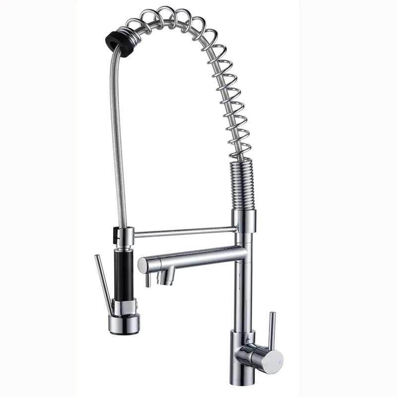 Spring Chrome Double Spout Kitchen Sink Mixer Tap FIL Kitchen Bathroom