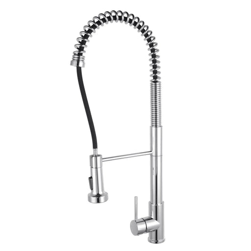 Tall Spring Chrome/Black Pull Out Kitchen Sink Mixer Tap FIL Kitchen Bathroom