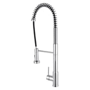 Tall Spring Chrome/Black Pull Out Kitchen Sink Mixer Tap FIL Kitchen Bathroom