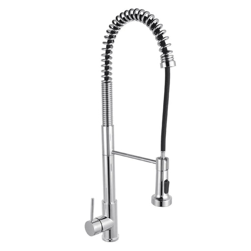 Tall Spring Chrome/Black Pull Out Kitchen Sink Mixer Tap FIL Kitchen Bathroom