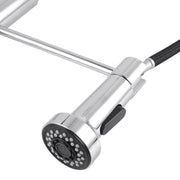 Tall Spring Chrome/Black Pull Out Kitchen Sink Mixer Tap FIL Kitchen Bathroom