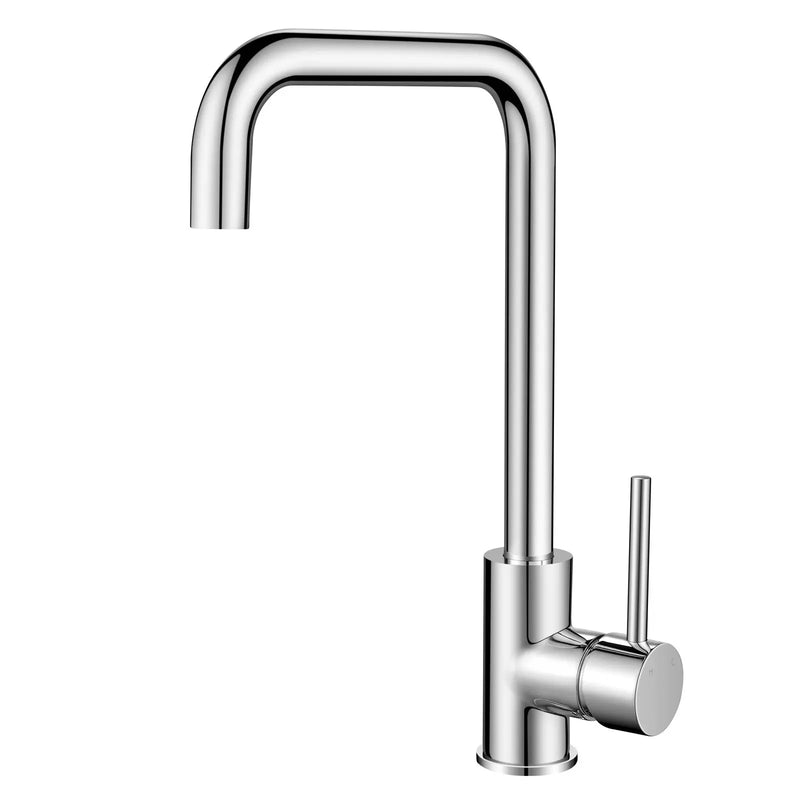 Electroplated Brass Chrome/Black Swivel Spout Kitchen Mixer Tap FIL Kitchen Bathroom