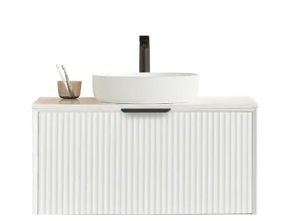 Kliff Modern Wall Hung PVC Cabinet Matte White LK-MK900NW-MW
