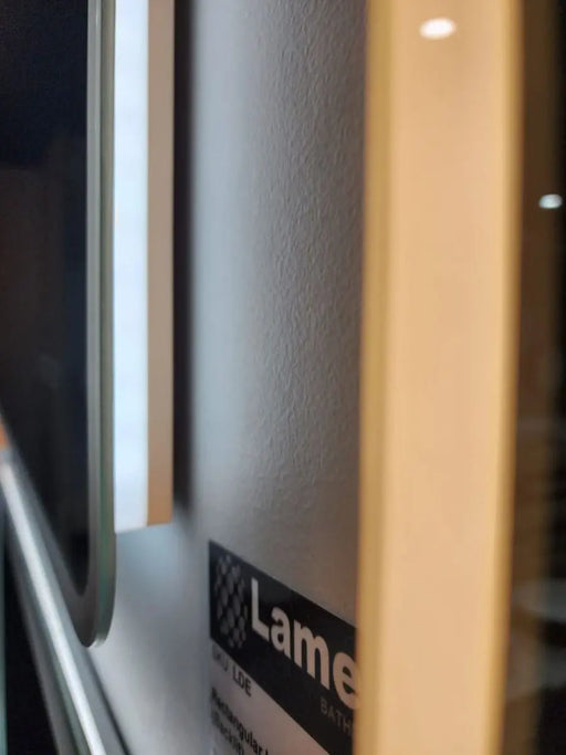 600x750mm Curved Rim Rectangle 3 Color Lighting LED Mirror Touch Sensor Switch Defogger Pad Wall Mounted Vertical or Horizontal FIL Kitchen Bathroom