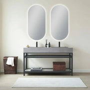 450*900mm Builder Range Oval Sharp-Edged 3 Color Lighting Backlit LED Mirror with Touch Sensor Switch FIL Kitchen Bathroom