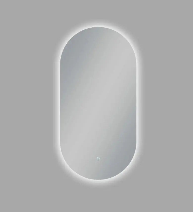 450*900mm Builder Range Oval Sharp-Edged 3 Color Lighting Backlit LED Mirror with Touch Sensor Switch FIL Kitchen Bathroom