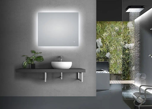 900x750mm Rectangle 3 Color Lighting LED Mirror Touch Sensor Switch Defogger Pad Wall Mounted Vertical or Horizontal FIL Kitchen Bathroom