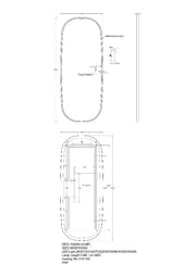 Dressing Led Mirror 1600x650mm FIL Kitchen Bathroom