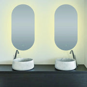 Oval Shape Backlit LED Mirror 500x1000mm FIL Kitchen Bathroom