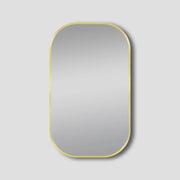 600*900mm Brushed Nickel/Matte Black/Brushed Gold Rounded Rectangular Framed Mirror FIL Kitchen Bathroom