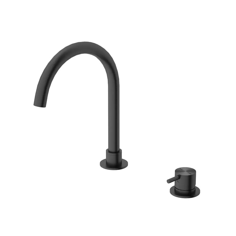 MECCA Hob Basin Mixer Round Spout GUN META YSW2219-01B-GM FIL Kitchen Bathroom
