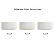 Newport LED Shaving Cabinet Matte White 1500(W)x750(H) - FIL Kitchen Bathroom