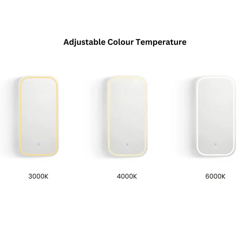 LED Newport White Shaving Cabinet 900(H)x450(W) - FIL Kitchen Bathroom